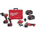 Milwaukee M18 FUEL 18V Brushless Cordless 3-Tool Combo Kit with 4 Batteries thumbnail 1