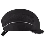 Skullerz 8955 Micro Brim Black Lightweight Vented Bump Cap Hat thumbnail 3