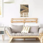 LR Home Rustic Natural and Black Fringed Wall Tapestry - Hand-Loomed Jute and Cotton Wall Hanging thumbnail 7