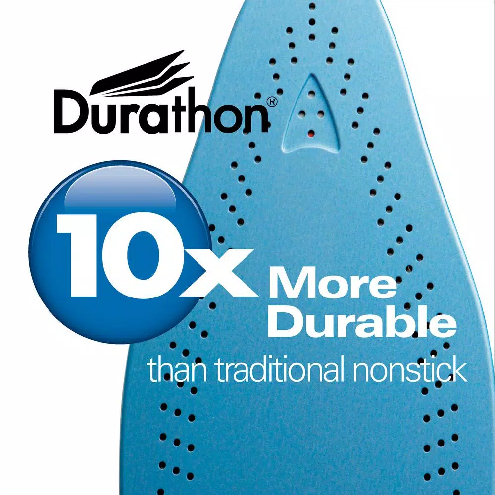 Hamilton Beach Durathon Nonstick Steam Iron with 1700W Power and 3-Way Auto Shutoff