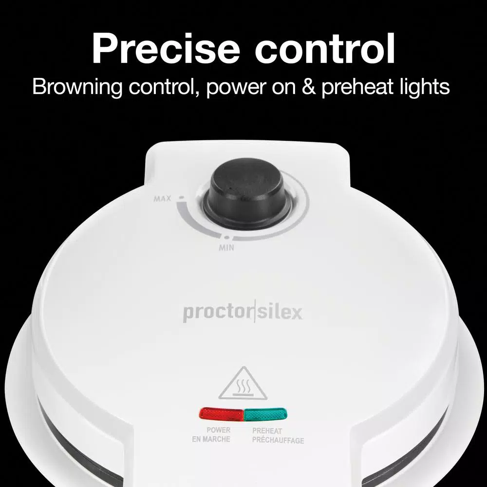 Proctor Silex 800W Waffle Cone and Waffle Bowl Maker, White