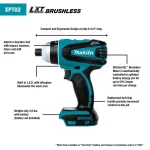 Makita 18V LXT Brushless 4-Function Hybrid Impact Hammer Driver Drill (Tool Only) thumbnail 3