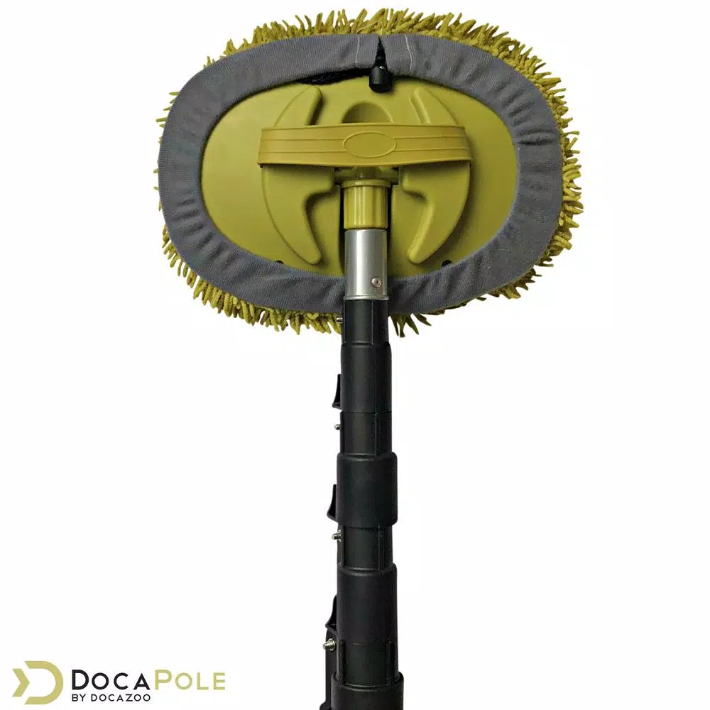 DocaPole 6 ft. to 24 ft. Telescoping Extension Pole with Microfiber Chenille Wall Duster