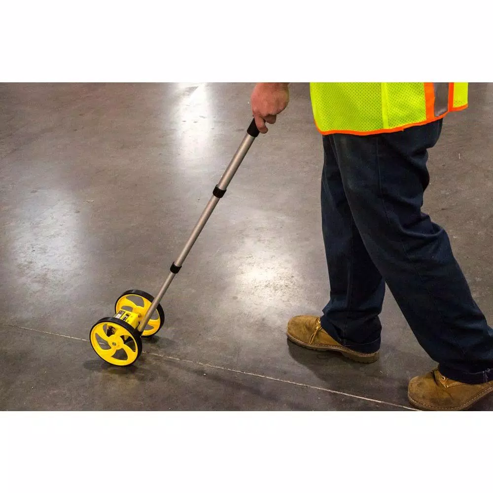 TR Industrial 6 in. Aluminum Collapsible Measuring Wheel, Up to 9,999 ft.