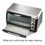 Hamilton Beach 6-Slice Black Toaster Oven with Toast, Bake, and Broil Settings thumbnail 2