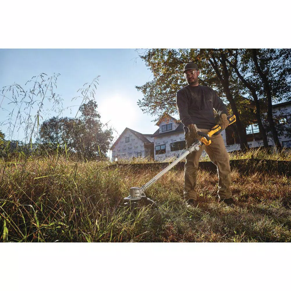 DEWALT 20V MAX Cordless Brushless String Trimmer Kit with 5 Ah Battery, Charger, and 225 ft. Replacement Line
