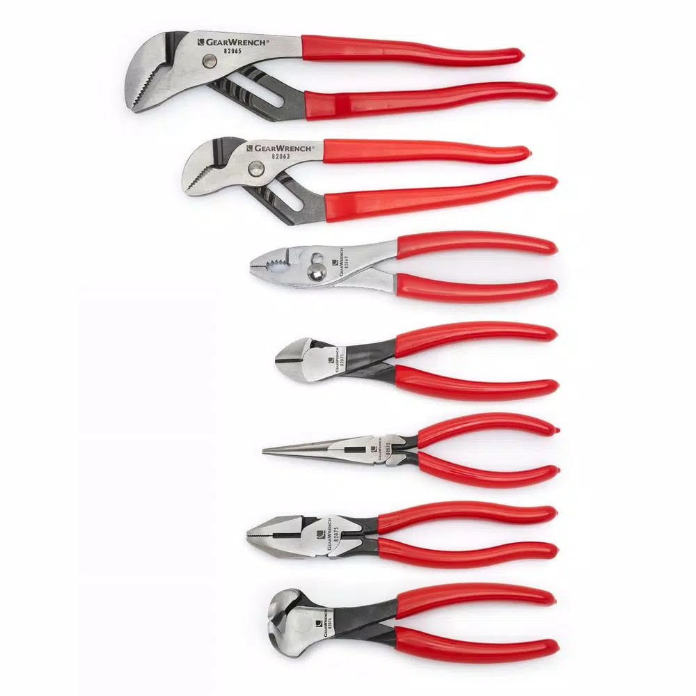 GEARWRENCH 7-Piece Mixed Dipped Handle Plier Set