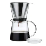 ZASSENHAUS 6-Cup Clear Pour Over Coffee Maker - Borosilicate Glass & Stainless Steel Brewer thumbnail 1