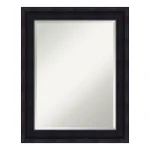 Amanti Art Annatto 23 in. W x 29 in. H Mahogany Wood Framed Beveled Edge Bathroom Vanity Mirror thumbnail 1