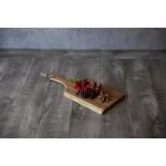 Picnic Time Artisan 18 in. Acacia Wood Serving Board with Live Edge and Hemp Rope Handle thumbnail 6