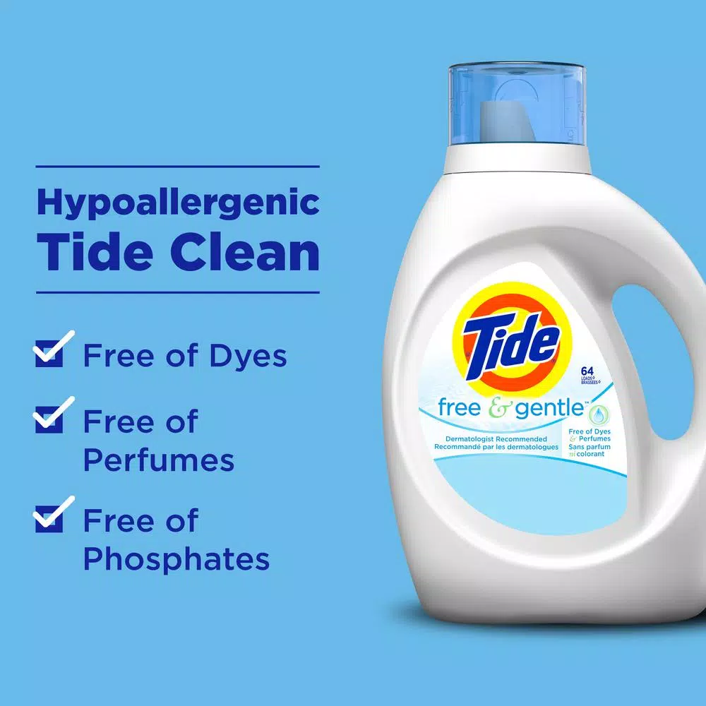 Tide Free & Gentle Liquid Laundry Detergent HE Eco Box, 105 oz (96 Loads)