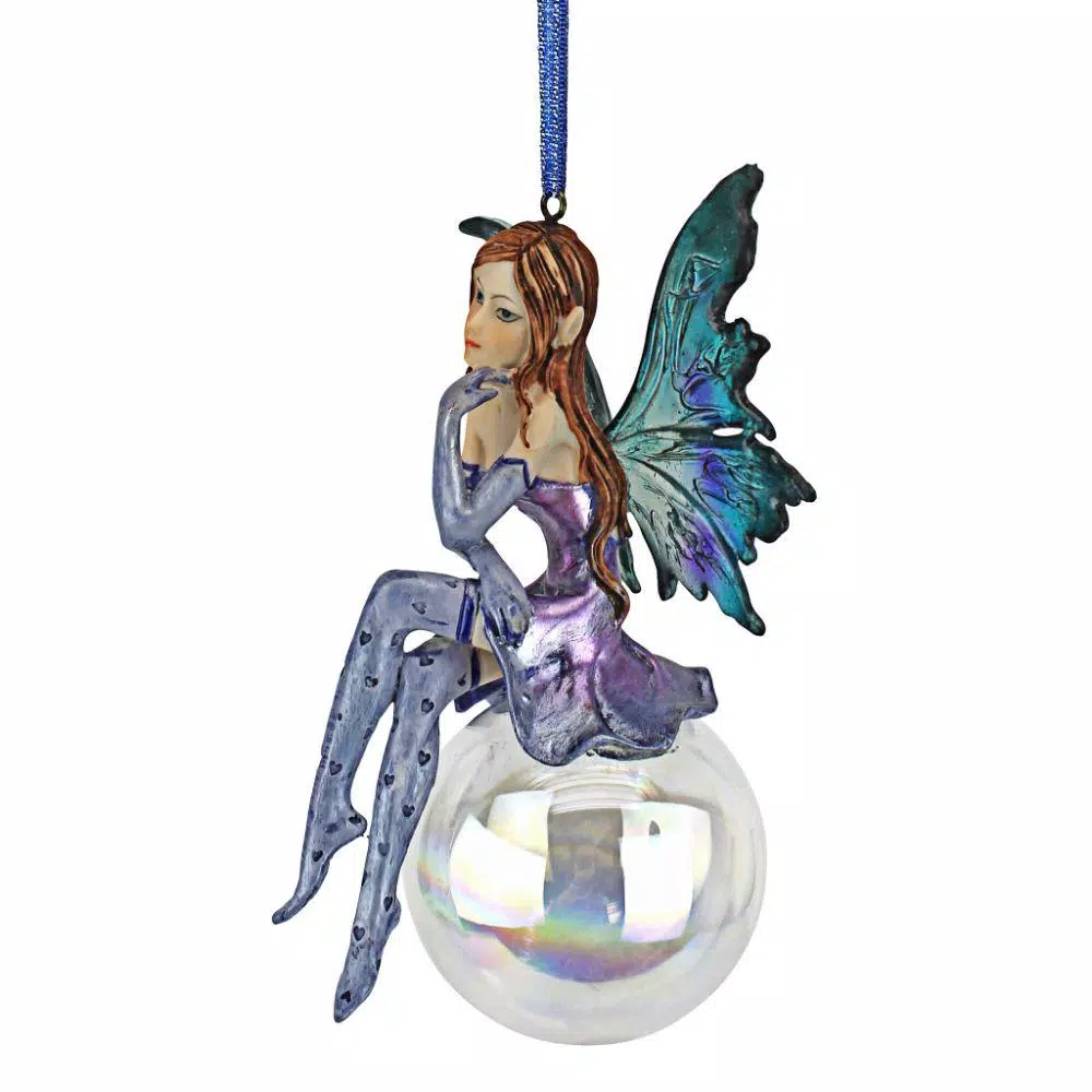Design Toscano 5.5 in. Snow Fairy Goddess Holiday Ornament
