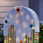 Home Accents Holiday 42 in. Warm White 60-Light LED Ice Cream Yard Decoration thumbnail 4