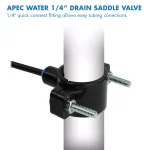 APEC Water Systems RO System Drain Saddle Clamp with 1/4 in. Quick-Connect Fitting thumbnail 3