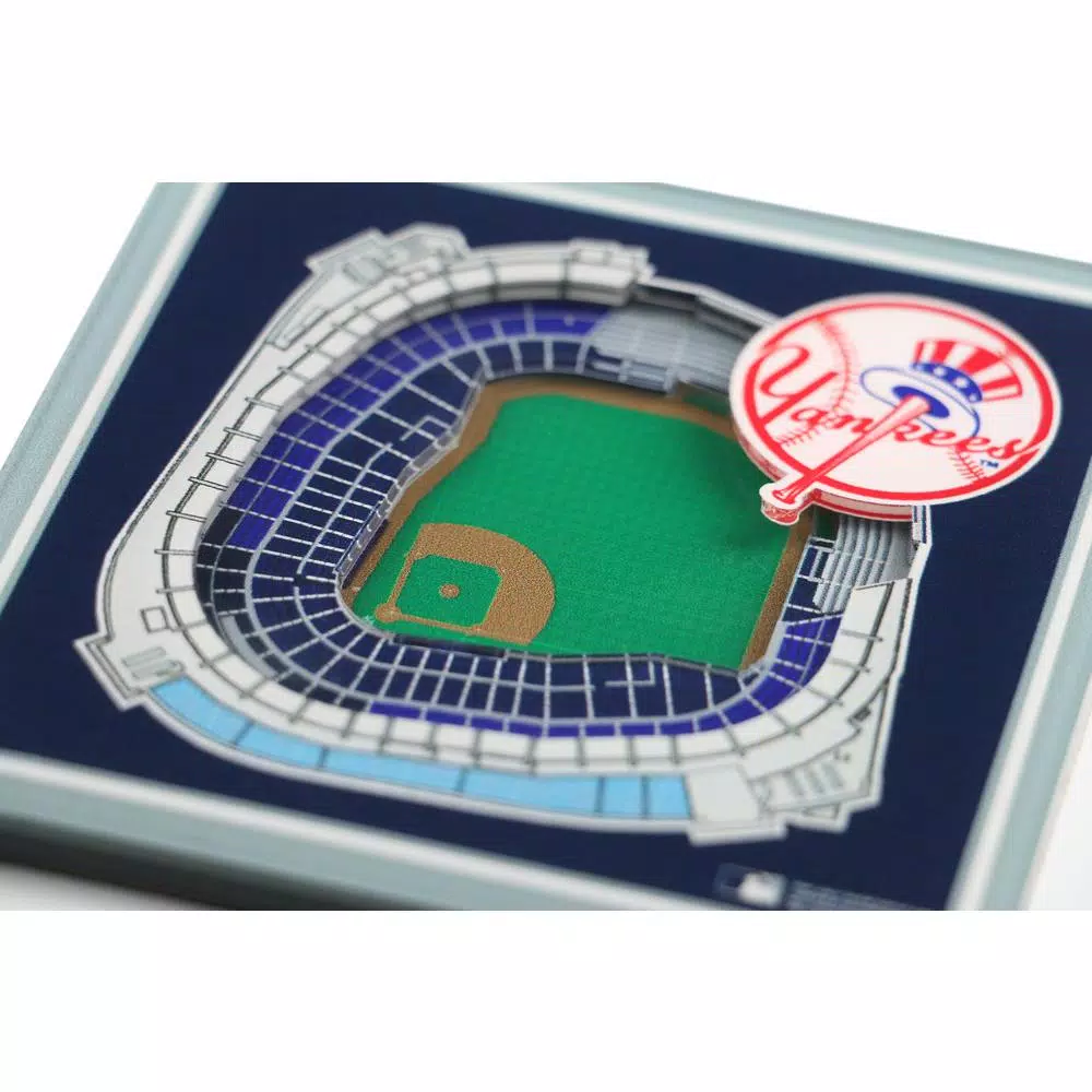 YouTheFan MLB New York Yankees StadiumViews 3D Acrylic Coasters, 2-Pack
