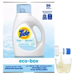 Tide Free & Gentle Liquid Laundry Detergent HE Eco Box, 105 oz (96 Loads) thumbnail 2