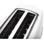 Elite Cuisine 4-Slice White Long Slot Toaster with Cool-Touch Exterior thumbnail 4
