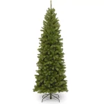 National Tree Company 6 ft. North Valley Spruce Slim Artificial Christmas Tree, Unlit Pencil Style thumbnail 1