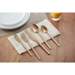 Home Decorators Collection Brenner 40-Piece Copper Finish 18/0 Stainless Steel Flatware Set, Service for 8 thumbnail 2