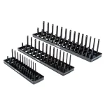 Husky 3-Piece SAE Socket Rack Set for 1/4 in., 3/8 in., and 1/2 in. Drives thumbnail 1
