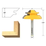 Yonico Lock Miter Router Bit, 1/4 in. Shank, Carbide Tipped, for Stock up to 3/4 in. thumbnail 2