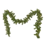 Noble House 9 ft. Noble Fir Pre-Lit Artificial Christmas Garland with 50 Warm White LED Lights and Timer thumbnail 1