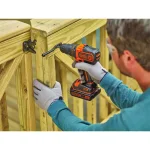 BLACK+DECKER 20V MAX Lithium-Ion Cordless 3/8 in. Drill/Driver Kit with 1.5 Ah Battery and Charger thumbnail 8