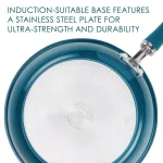 Rachael Ray Create Delicious 14.25-Inch Aluminum Nonstick Wok, Teal Shimmer thumbnail 3