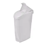 Alpine Industries 19 Qt. White Step-On Sanitary Napkin Receptacle & Waste Basket thumbnail 2