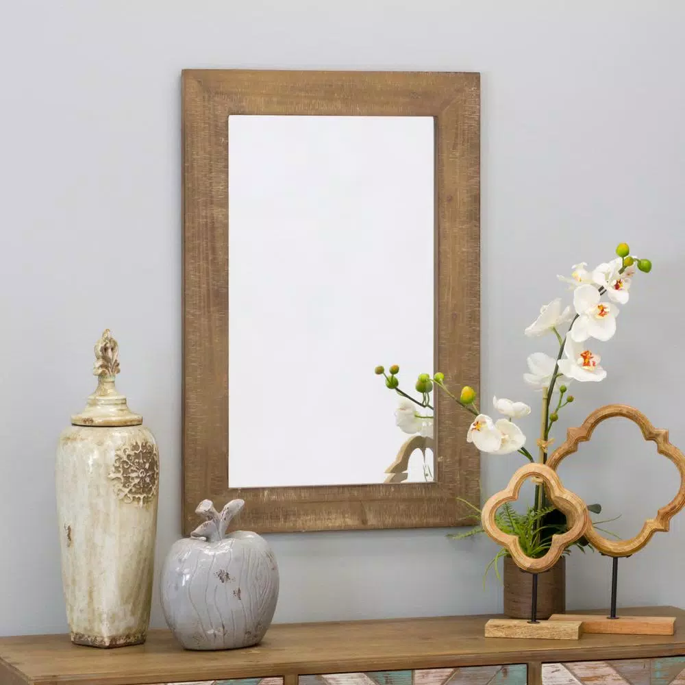 Aspire Home Accents Pueblo Beveled Glass Wood Framed Accent Mirror, 20 in. x 30 in.