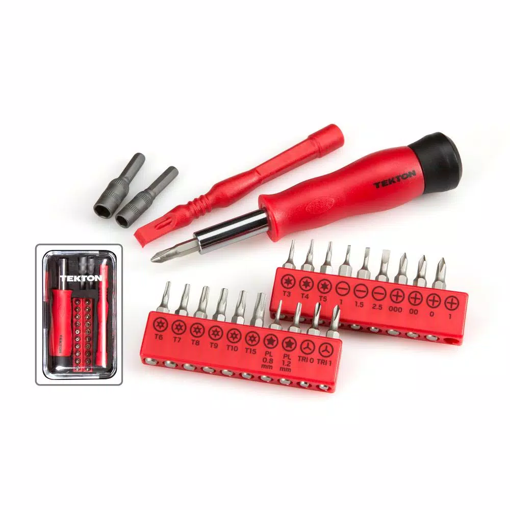 TEKTON Everybit 27-Piece Precision Tool Kit for Electronics, Mobile Devices, and Laptops