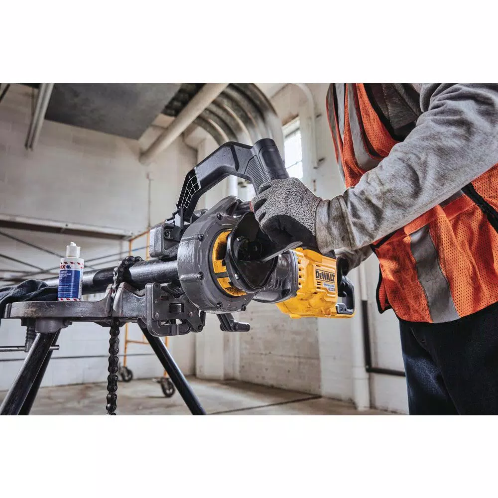 DEWALT FLEXVOLT 60V MAX Cordless 1/2 in. - 2 in. Pipe Threader Kit with (2) 9.0 Ah Batteries & Die Heads