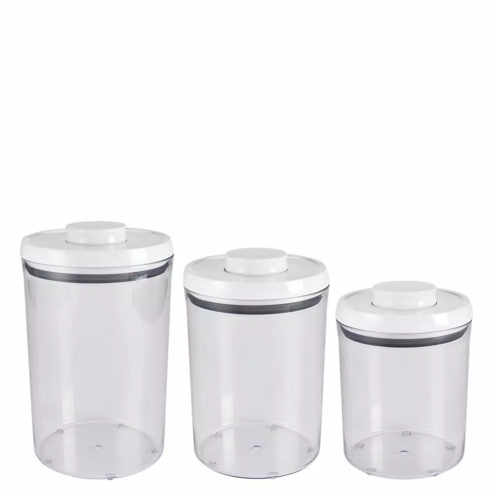OXO Good Grips 3-Piece Round POP Container Set, Airtight Food Storage