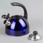 Creative Home Rhapsody 2.1 Qt. Stainless Steel Whistling Tea Kettle, Metallic Blue thumbnail 3