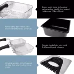 Elite 4 Qt. Dual Basket Deep Fryer with Extra-Large Bonus Basket, Brushed Stainless Steel, 1700W thumbnail 5