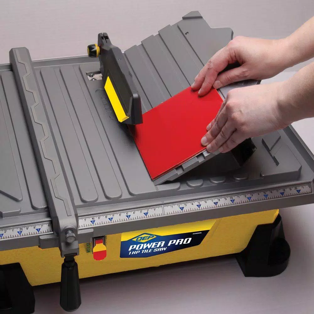QEP 7 in. Power Pro Wet Tile Saw, 1 HP, 3600 RPM