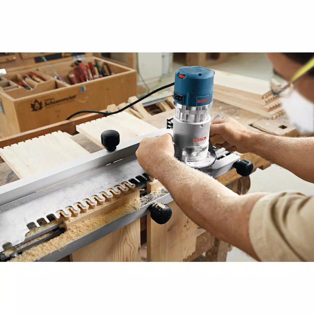 Bosch 2.25 HP Fixed-Base Router, 12 Amp Variable Speed Corded Electronic Router