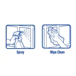 ZEP Streak Free Glass Cleaner with Refill Kit, Professional Strength Ammonia-Based Formula, 128 oz thumbnail 4