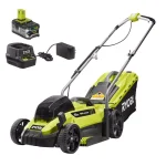 RYOBI ONE+ 18V Lithium-Ion 13 in. Cordless Walk Behind Push Lawn Mower with 4.0 Ah Battery and Charger thumbnail 1