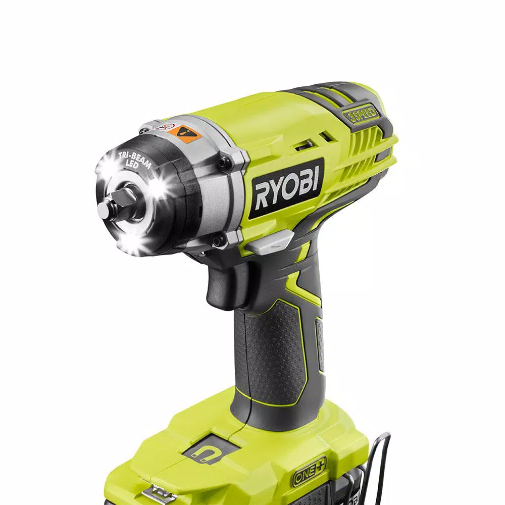 RYOBI 18V ONE+ 3/8 in. 3-Speed Cordless Impact Wrench with 1.5 Ah Battery