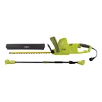 Sun Joe SJH904E 2-in-1 Convertible Electric Pole Hedge Trimmer, 19 in. Blades, 4.5 Amp thumbnail 1
