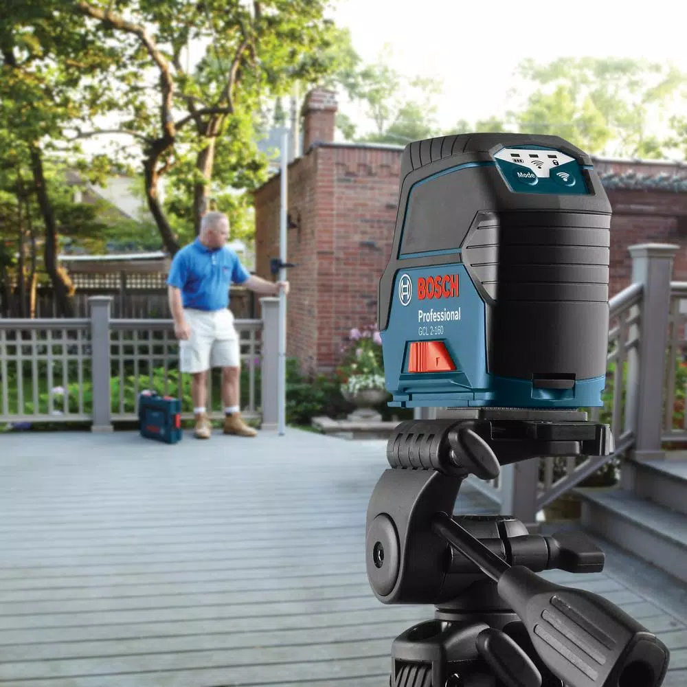 Bosch GCL 2-160 Self-Leveling Cross-Line Laser Level with Plumb Points