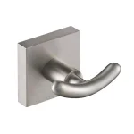 KRAUS Ventus Double Hook Bathroom Robe and Towel Hook, Brushed Nickel thumbnail 1