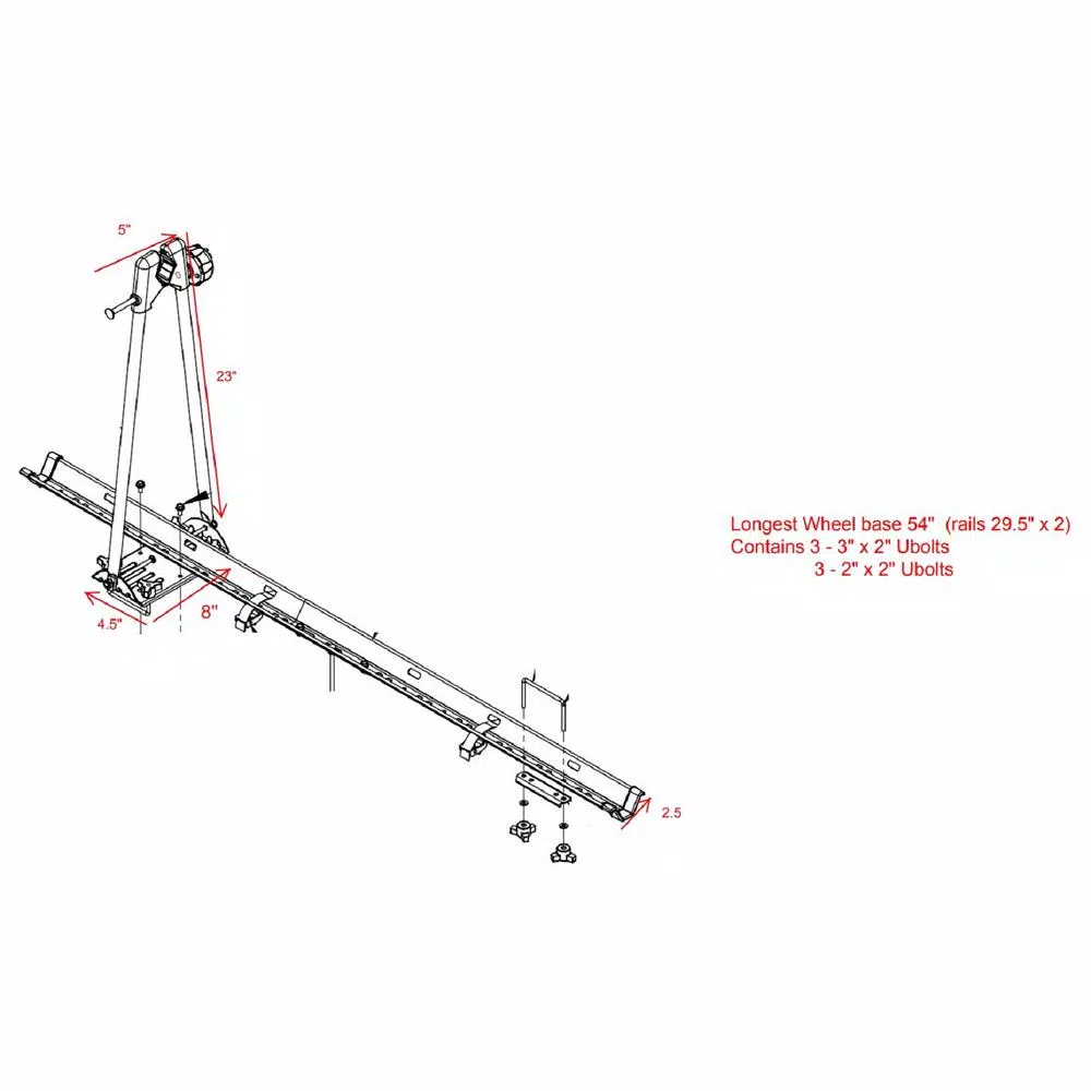Swagman Upright Roof Rack Single Bike Carrier for Square, Round, and Oval Bars