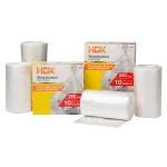 HDX 10 Gallon Clear Waste Liner Trash Bags, 0.31 Mil High-Density Polyethylene, 500-Count thumbnail 3