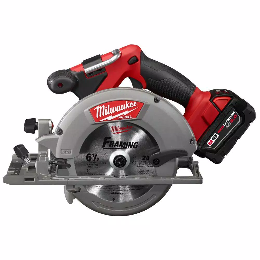 Milwaukee M18 FUEL 6-1/2 in. Brushless Cordless Circular Saw Kit with (2) 5.0 Ah Batteries & Charger
