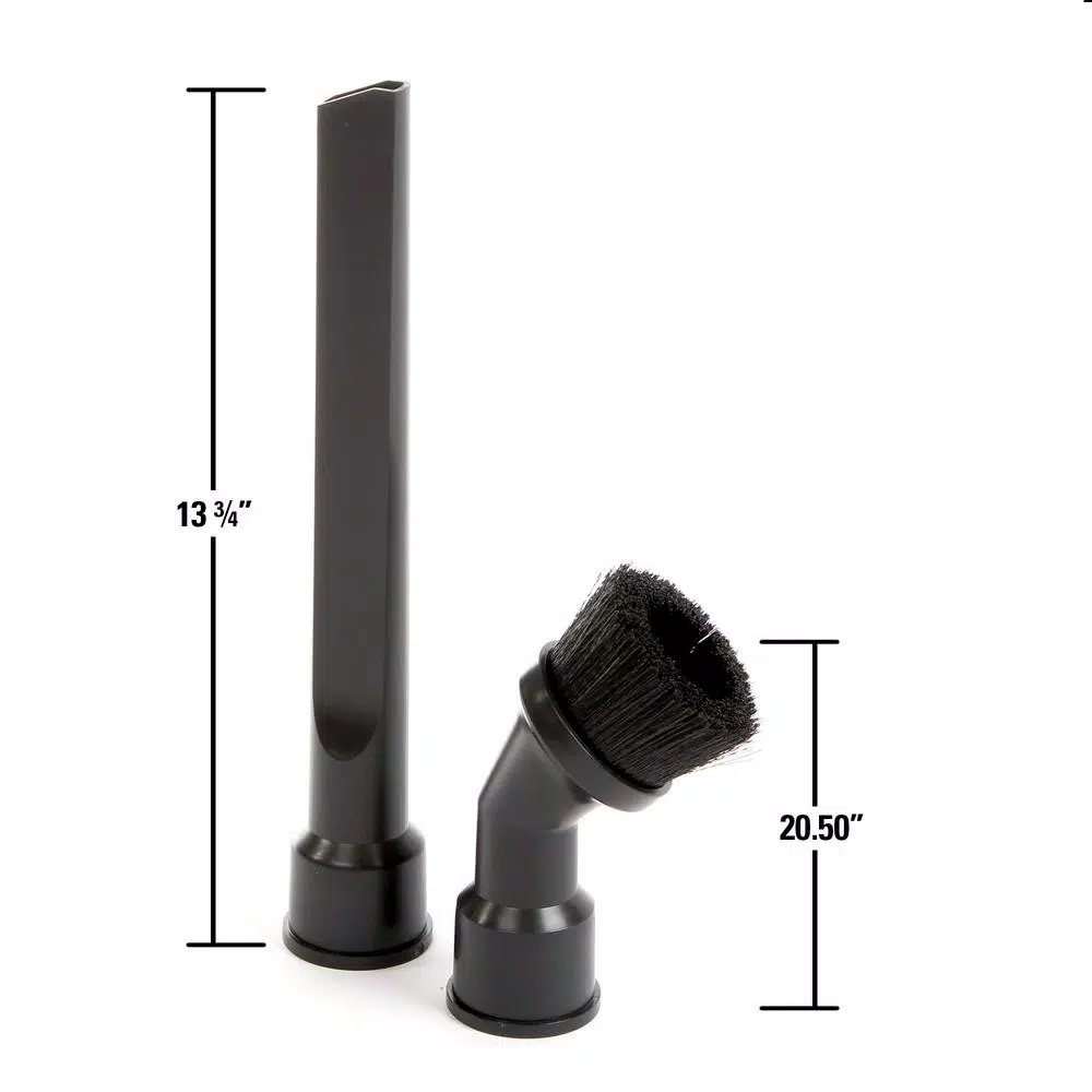 RIDGID 2-Piece Dusting Brush and Crevice Tool Attachment Kit for 1-1/4 in. to 1-7/8 in. Wet/Dry Vacuums