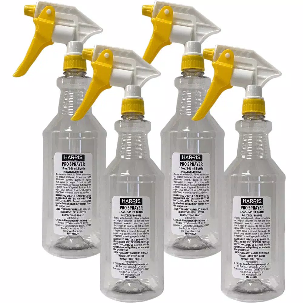 Harris Pro 32 oz. Professional Spray Bottles, 4-Pack