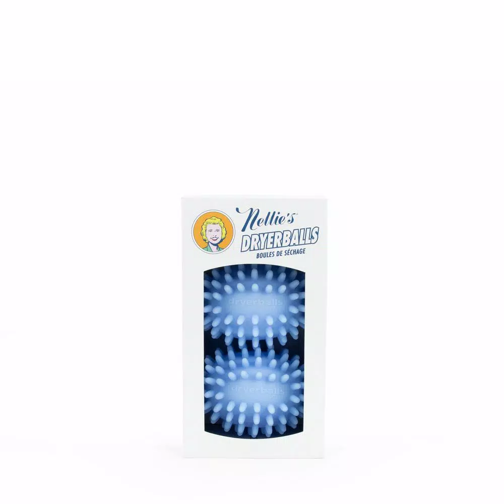 Nellie's Regular Blue Dryerballs Fabric Softener, 2 Pack
