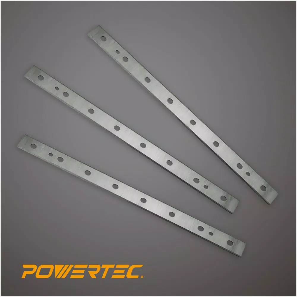 POWERTEC USA 13 in. HSS Planer Blades for DeWalt DW735 (Set of 3)